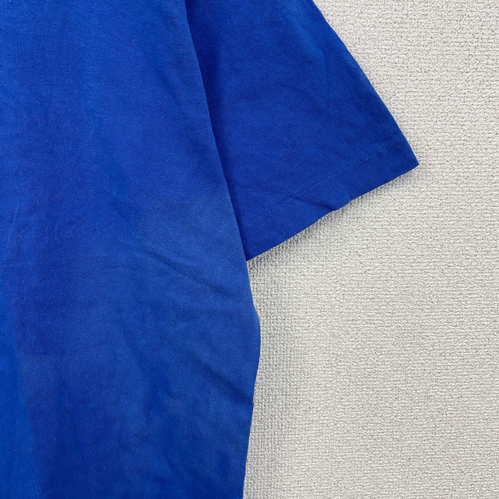 90s　FRUIT OF THE LOOM　フルーツオブザルーム　半袖Tシャツ　シングルステッチ　ブルー　Mサイズ