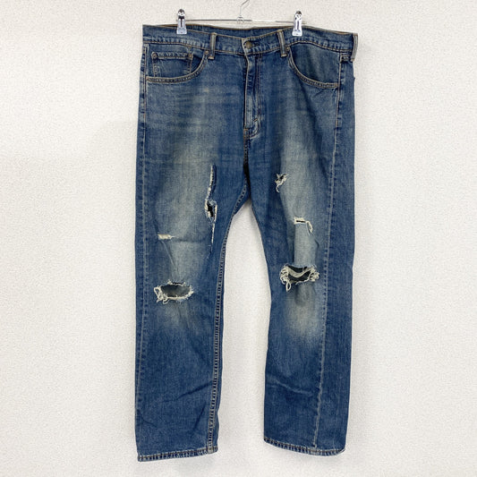 Levi’s　リーバイス　505　デニムパンツ/ダメージジーンズ　縦落ち　ジップフライ　インディゴ　W38サイズ