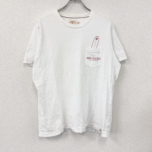Brooks Brothers　ブルックスブラザーズ　RED FLEECE　レッドフリース　半袖プリントサーフTシャツ　白　ホワイト　Lサイズ