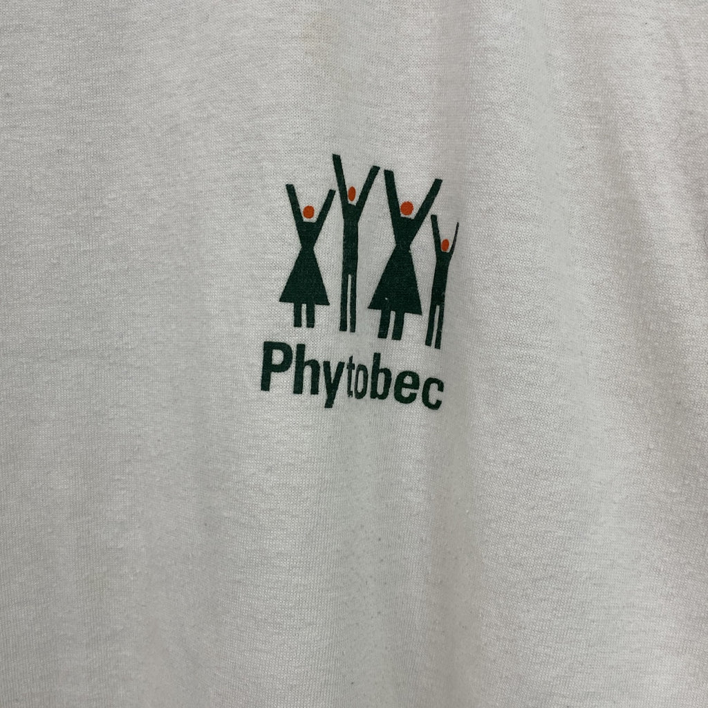 ～90s　SPORTSMAN　半袖プリントTシャツ　シングルステッチ　ワンポイント　ヴィンテージ　白　ホワイト　Mサイズ