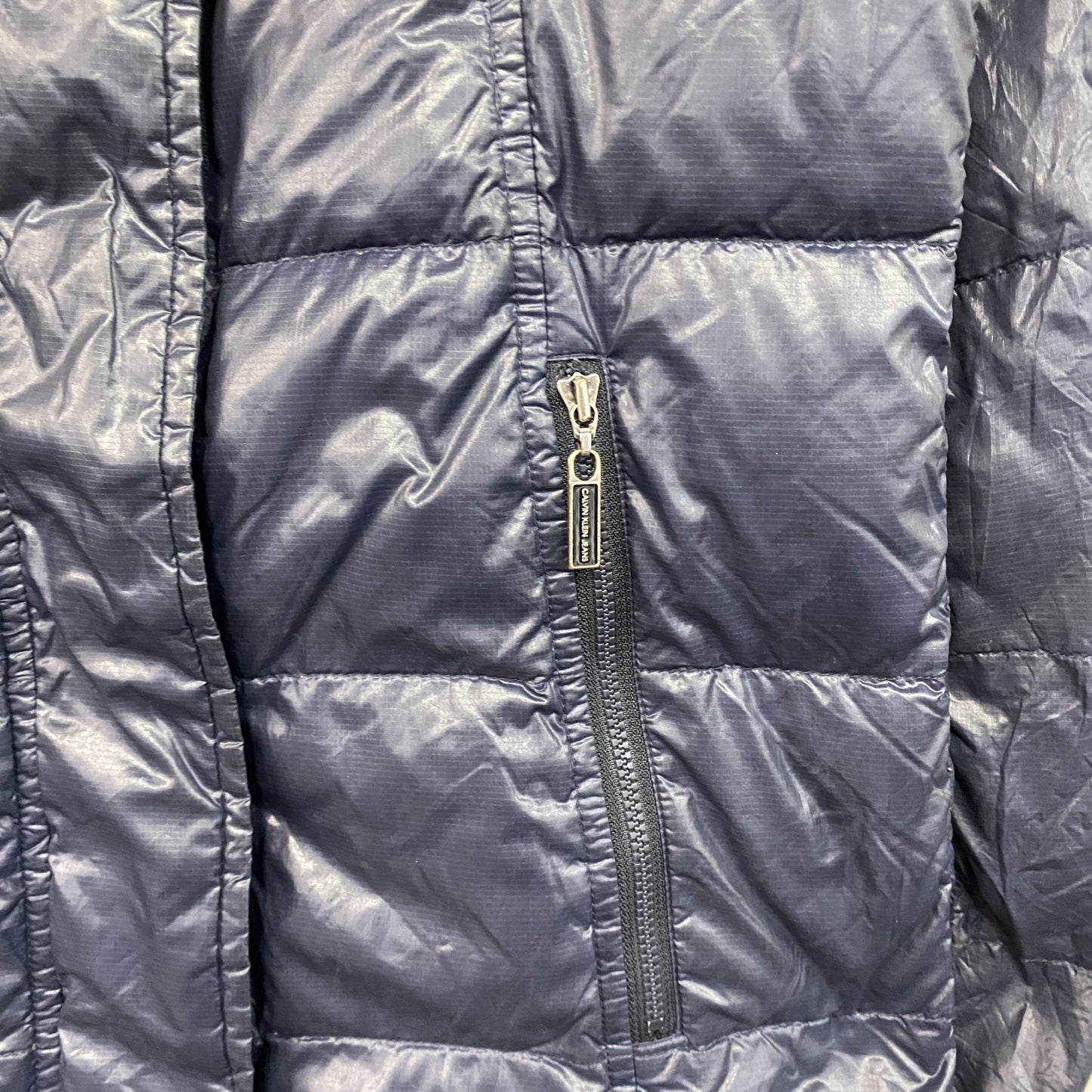Calvin Klein Jeans　カルバンクラインジーンズ　ダウンジャケット　ダウンコート　紺　ネイビー　Mサイズ