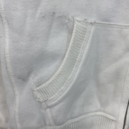 Abercrombie&Fitch　アバクロンビー&フィッチ　フルジップスウェットパーカー　白　ホワイト　Mサイズ