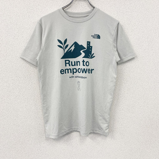 THE NORTH FACE　ザ・ノースフェイス　半袖プリントTシャツ　アーチプリント　灰色　グレー　Sサイズ