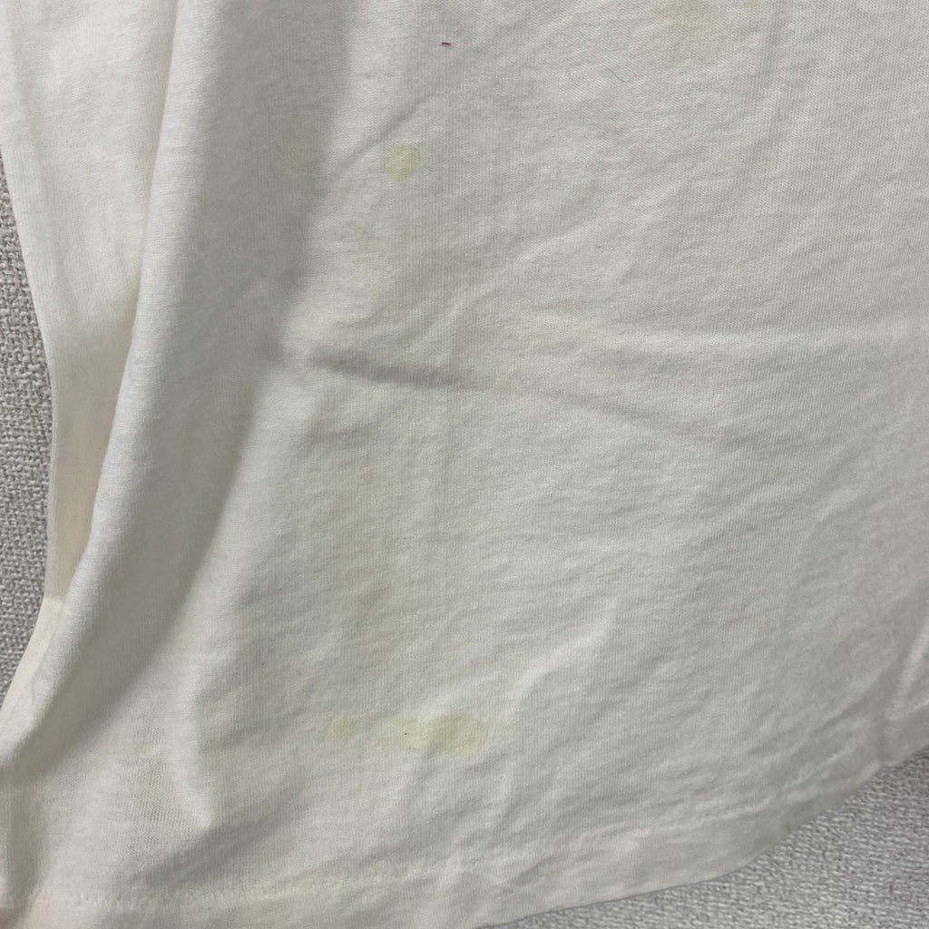 90s　FRUIT OF THE LOOM　フルーツオブザルーム　半袖プリントTシャツ　白　ホワイト　XLサイズ