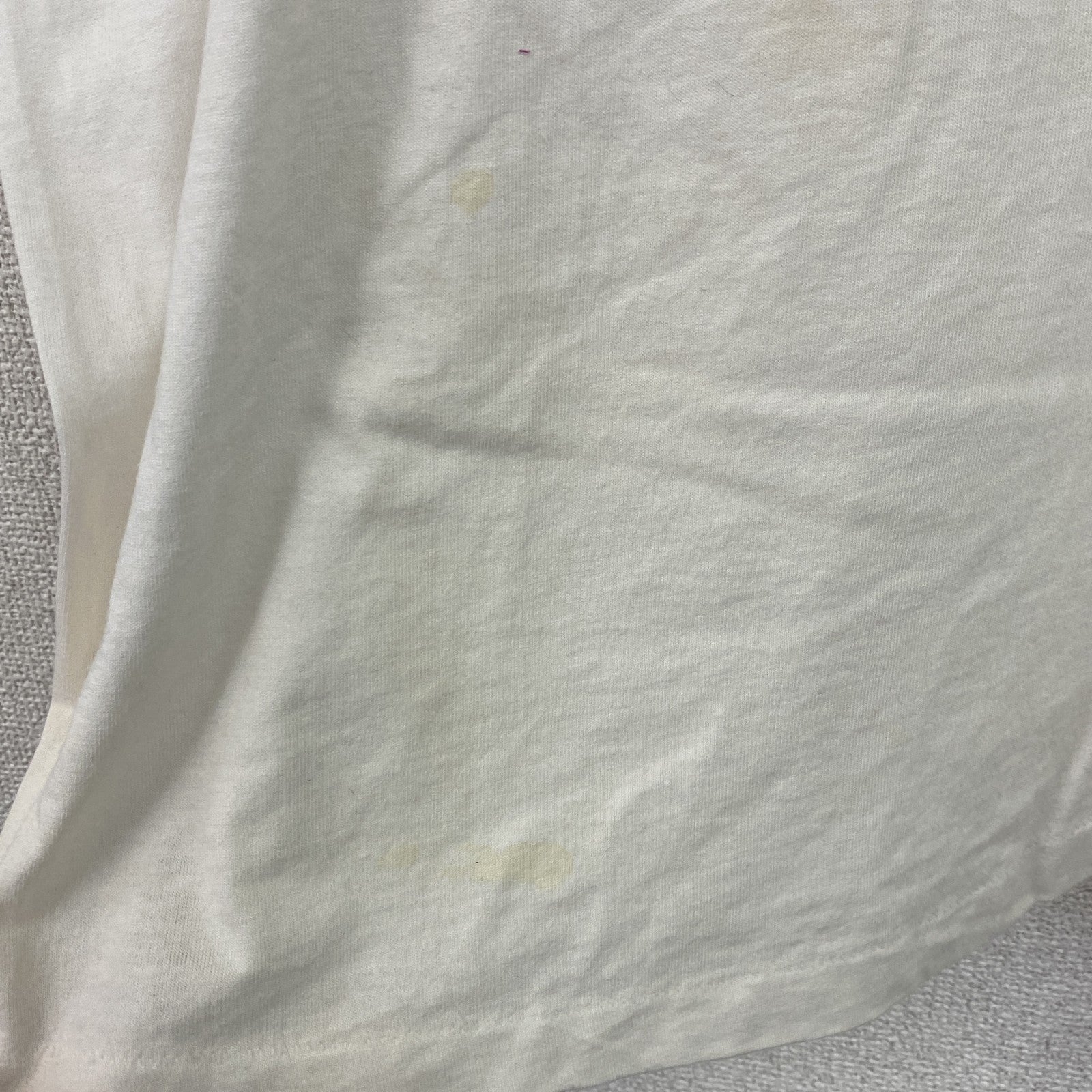 90s　FRUIT OF THE LOOM　フルーツオブザルーム　半袖プリントTシャツ　白　ホワイト　XLサイズ