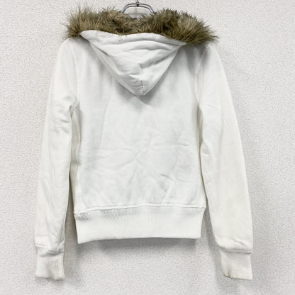 Abercrombie&Fitch　アバクロンビー&フィッチ　フルジップスウェットパーカー　白　ホワイト　Mサイズ
