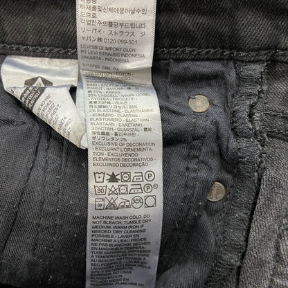 Levi’s　リーバイス　ブラックデニムパンツ/ジーンズ　ジップフライ　黒　ブラック　W30サイズ