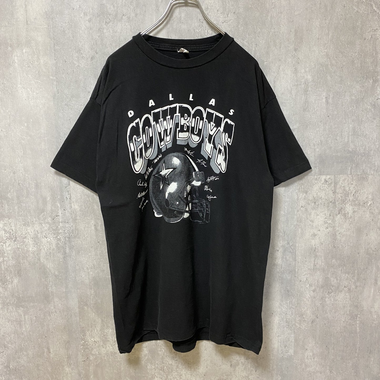 古着 used　NFL　DALLAS COWBOYS　アメフト　半袖オフィシャルプリントTシャツ　スポーツ　黒　ブラック　XL