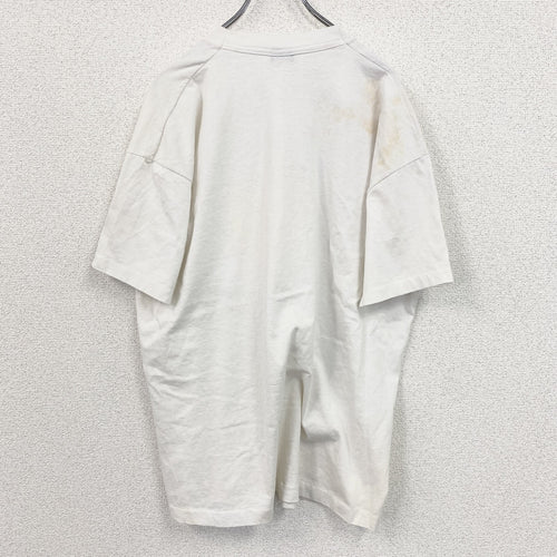 90s　FRUIT OF THE LOOM　フルーツオブザルーム　半袖プリントTシャツ　白　ホワイト　XLサイズ