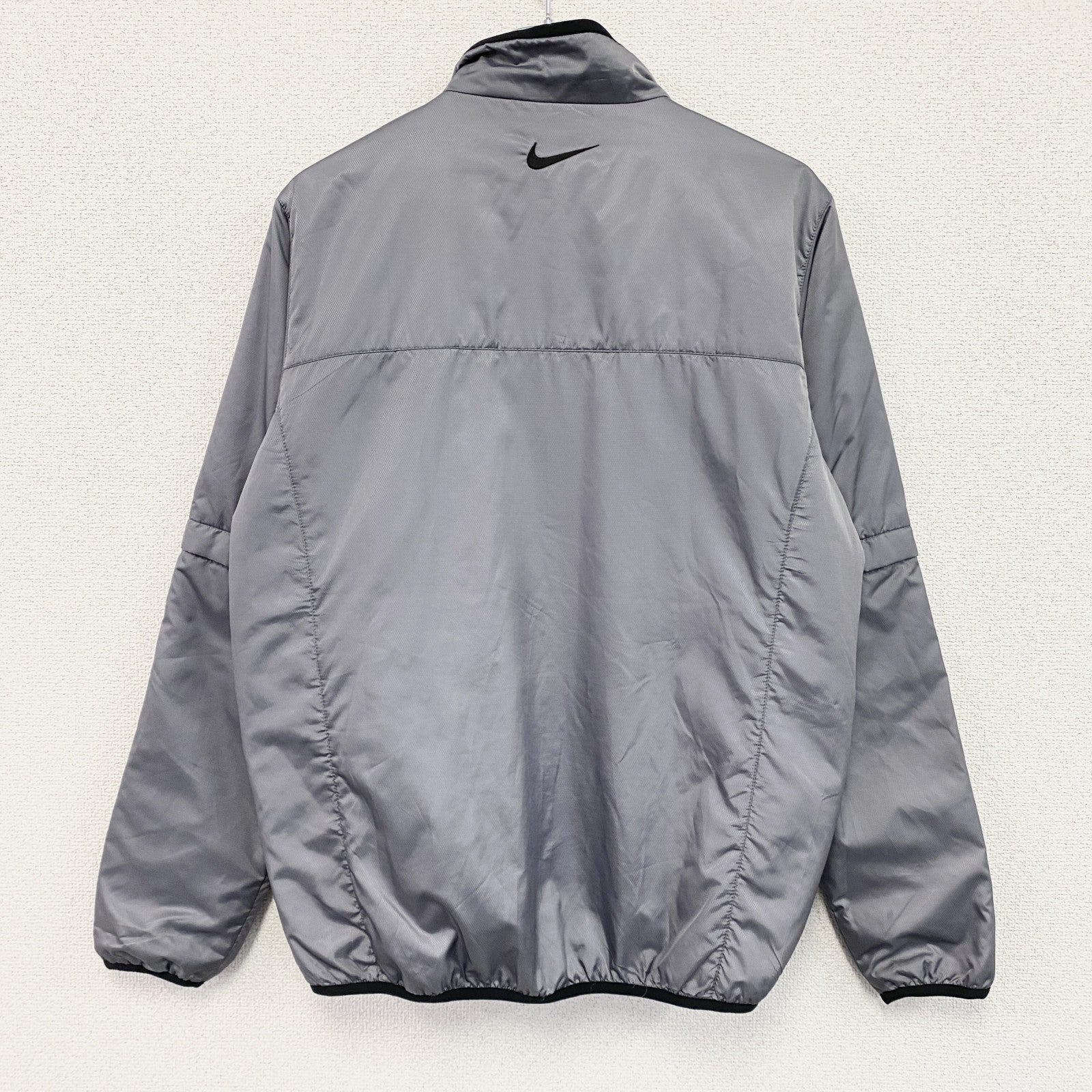NIKE GOLF　ナイキゴルフ　フルジップジャケット　スウッシュ　グレー　Sサイズ