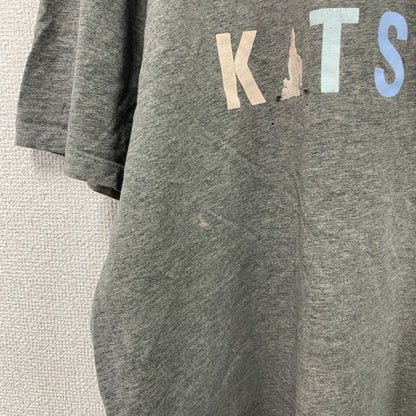 MAISON KITSUNE　メゾンキツネ　半袖プリントTシャツ　アニマルT　灰色　グレー　Lサイズ