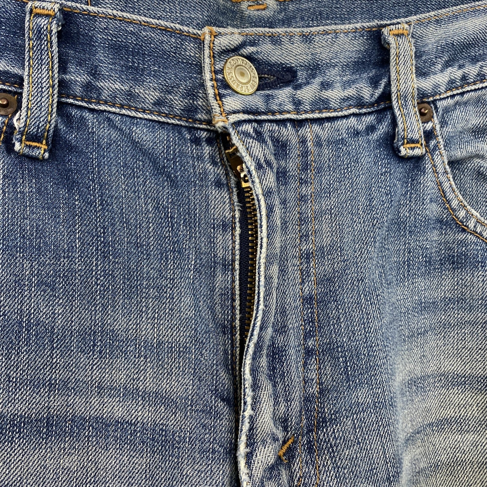 Levi’s　リーバイス　533　デニムパンツ/ダメージジーンズ　縦落ち　鬼ヒゲ　ジップフライ　インディゴ　W31サイズ