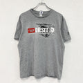DIESEL　ディーゼル　半袖プリントTシャツ　グレー　Lサイズ　