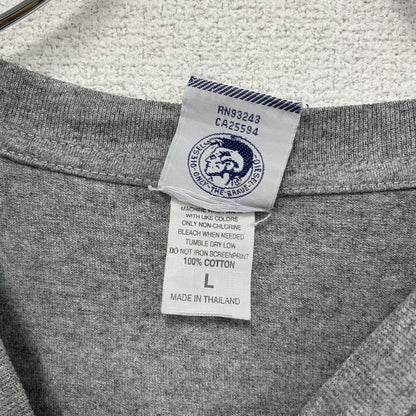 DIESEL　ディーゼル　半袖プリントTシャツ　グレー　Lサイズ　