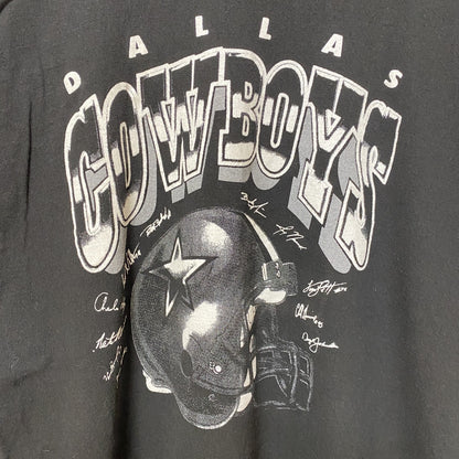 古着 used　NFL　DALLAS COWBOYS　アメフト　半袖オフィシャルプリントTシャツ　スポーツ　黒　ブラック　XL