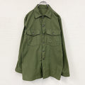 60s　U.S.ARMY　米軍　ユーティリティシャツ　ミリタリーシャツ　ヴィンテージ　カーキ　　