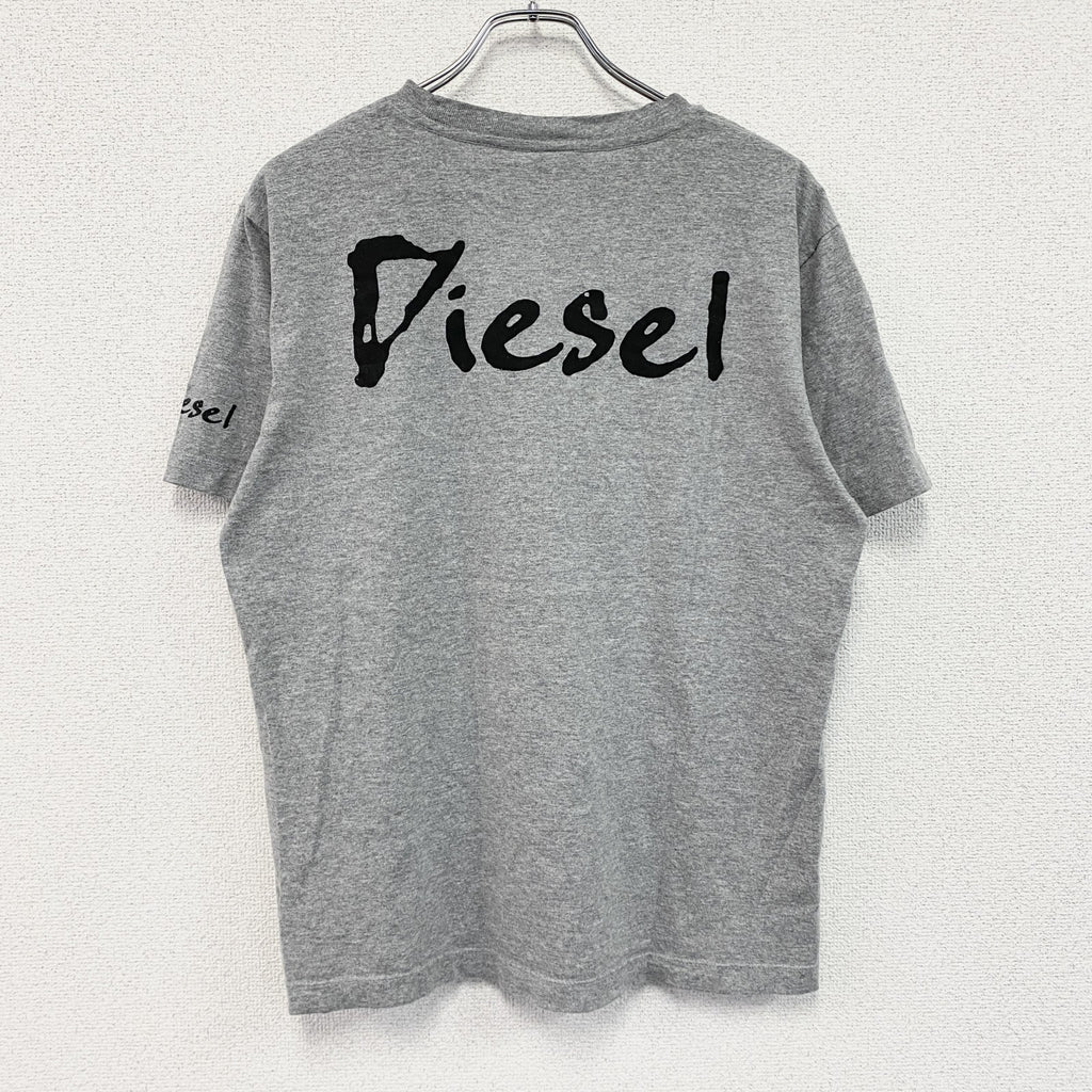 DIESEL　ディーゼル　半袖プリントTシャツ　グレー　Lサイズ　