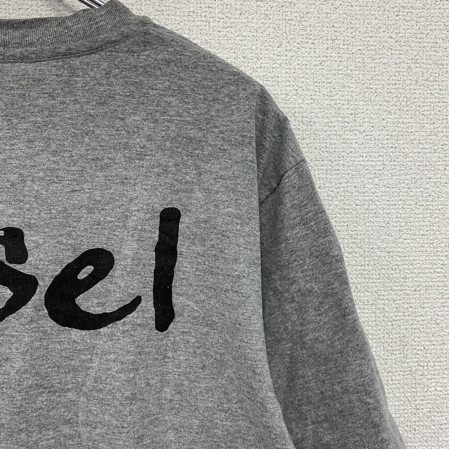 DIESEL　ディーゼル　半袖プリントTシャツ　グレー　Lサイズ　