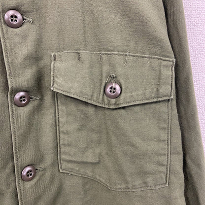 60s　U.S.ARMY　米軍　ユーティリティシャツ　ミリタリーシャツ　ヴィンテージ　カーキ　　