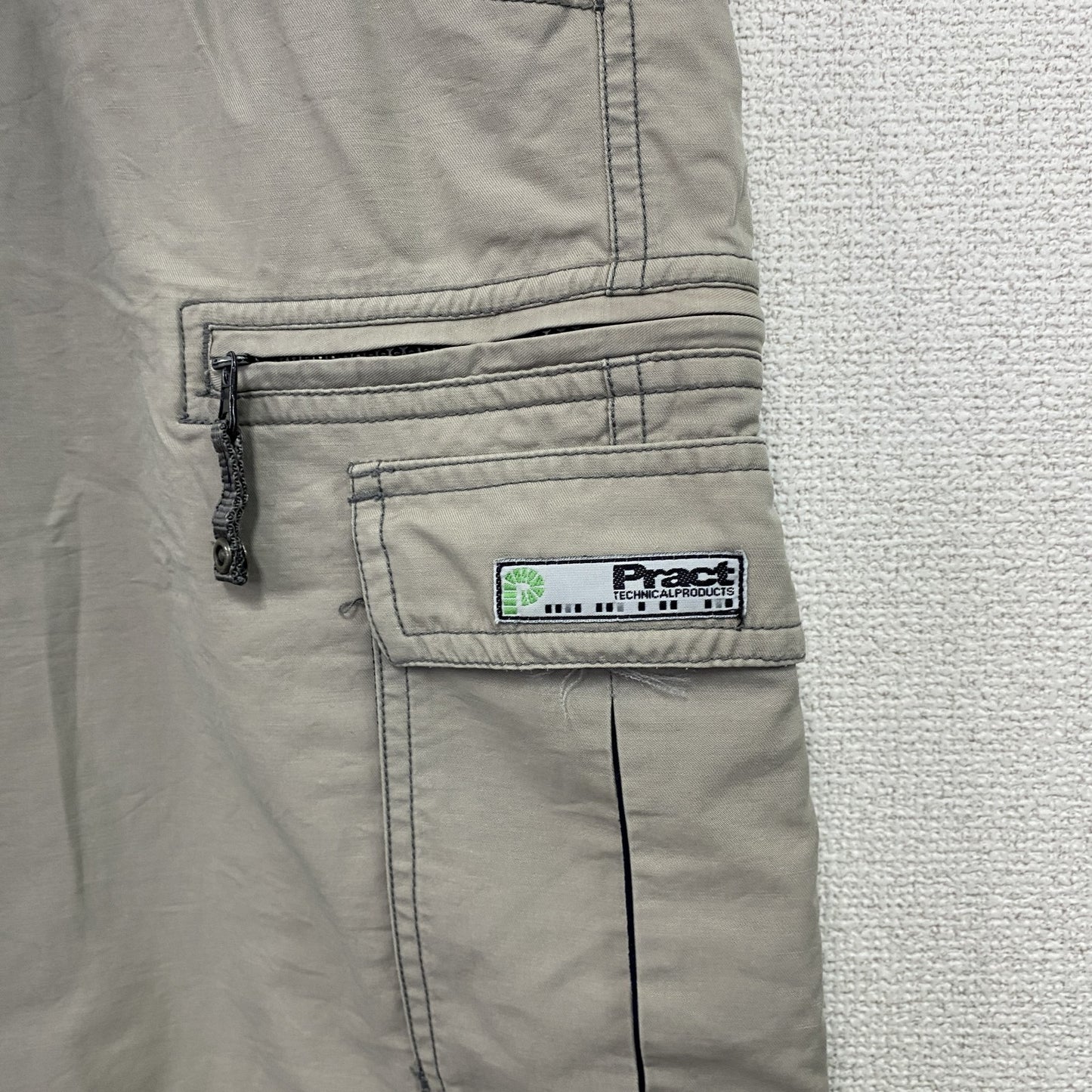 ～00s　Pract　プラクト　デタッチャブルハーフパンツ　ハーフカーゴパンツ/ショートパンツ　グレー　Mサイズ