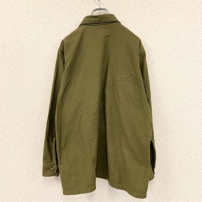 60s　U.S.ARMY　米軍　ユーティリティシャツ　ミリタリーシャツ　ヴィンテージ　カーキ　　