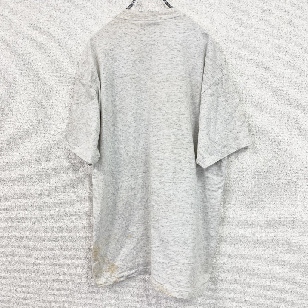 90s　ONEITA　オニータ　半袖プリントTシャツ　ヴィンテージ　シングルステッチ　グレー　灰色　XXLサイズ