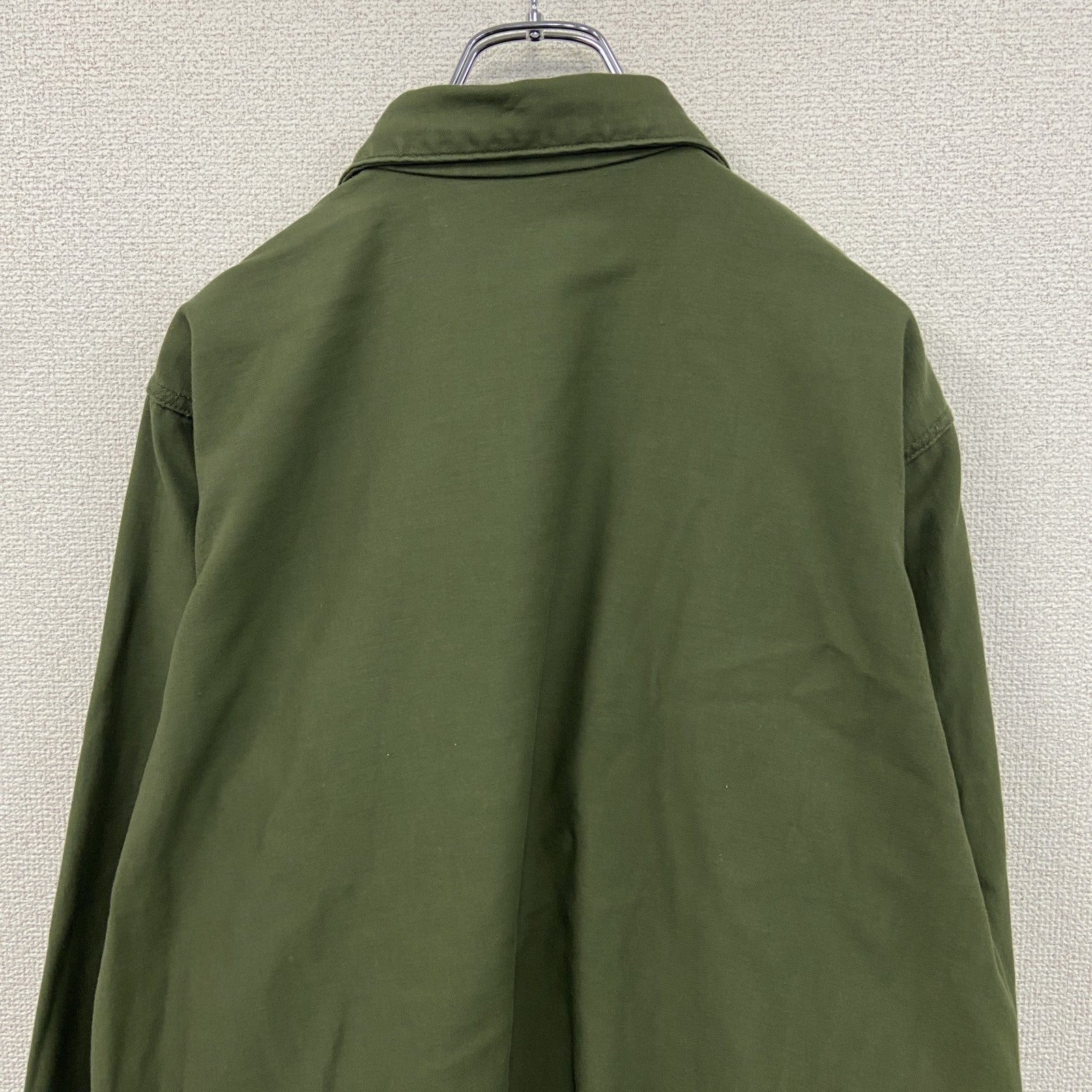 60s　U.S.ARMY　米軍　ユーティリティシャツ　ミリタリーシャツ　ヴィンテージ　カーキ　　