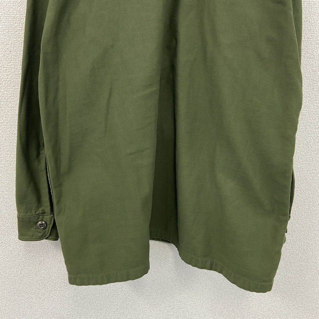 60s　U.S.ARMY　米軍　ユーティリティシャツ　ミリタリーシャツ　ヴィンテージ　カーキ　　