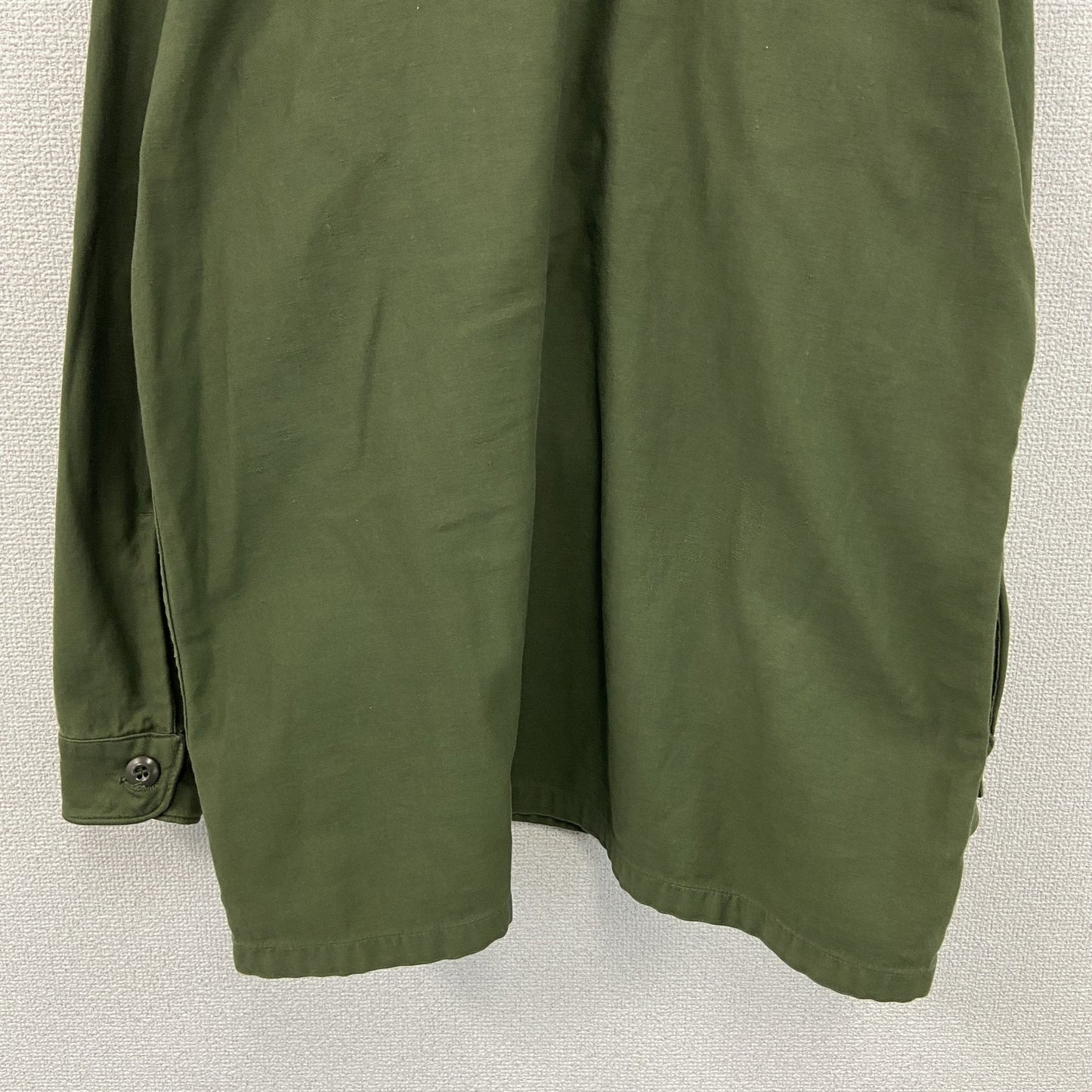 60s　U.S.ARMY　米軍　ユーティリティシャツ　ミリタリーシャツ　ヴィンテージ　カーキ　　