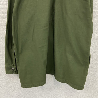 60s　U.S.ARMY　米軍　ユーティリティシャツ　ミリタリーシャツ　ヴィンテージ　カーキ　　