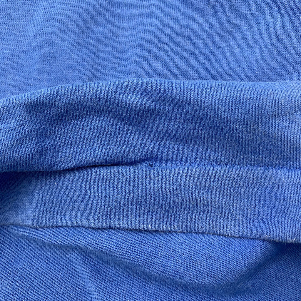 90s　FRUIT OF THE LOOM　フルーツオブザルーム　半袖Tシャツ　シングルステッチ　ブルー　Mサイズ