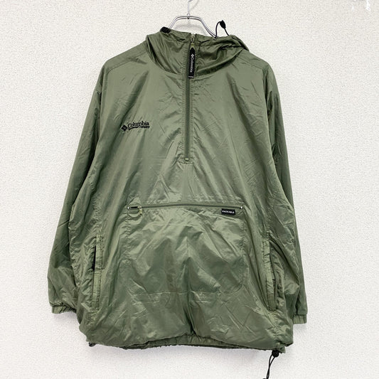 Columbia　コロンビア　アノラックパーカー　リップストップ　パッカブル仕様　カーキ　Lサイズ