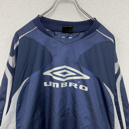 UMBRO　アンブロ　プルオーバージャケット　デカロゴ　紺　ネイビー　Oサイズ　