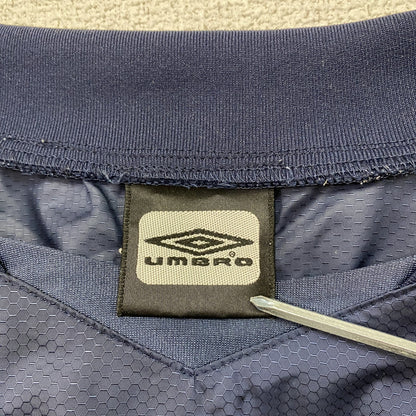 UMBRO　アンブロ　プルオーバージャケット　デカロゴ　紺　ネイビー　Oサイズ　