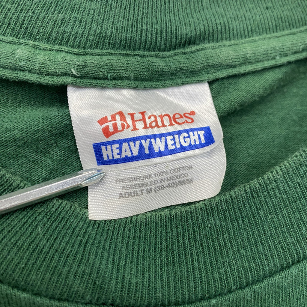 Hanes　ヘインズ　半袖プリントTシャツ　ハワイ大学　ウォリアーズ　カレッジロゴ　緑　グリーン　Mサイズ　