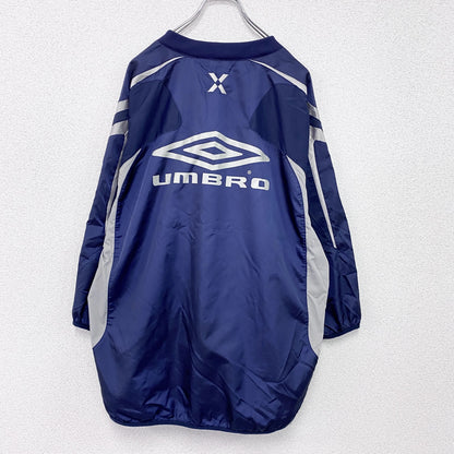 UMBRO　アンブロ　プルオーバージャケット　デカロゴ　紺　ネイビー　Oサイズ　