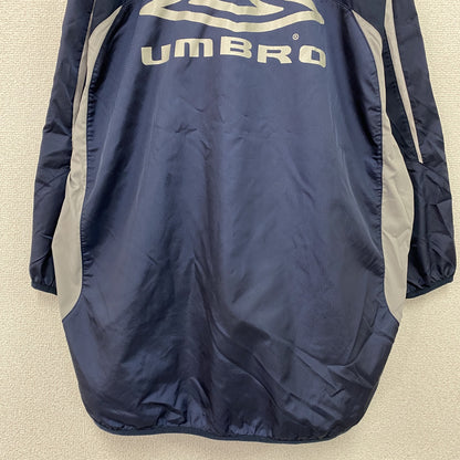 UMBRO　アンブロ　プルオーバージャケット　デカロゴ　紺　ネイビー　Oサイズ　