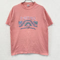 90s　anvil アンヴィル　半袖プリントTシャツ　シングルステッチ　ピンク　XLサイズ