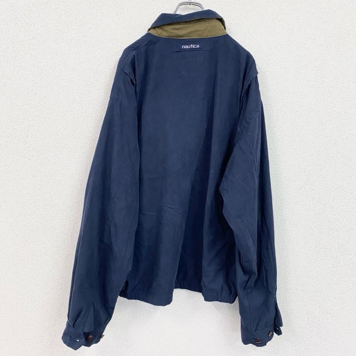 nautica　ノーティカ　ブルゾン/スイングトップ　ブラックウォッチチェック柄ライナー　ネイビー　XXLサイズ　