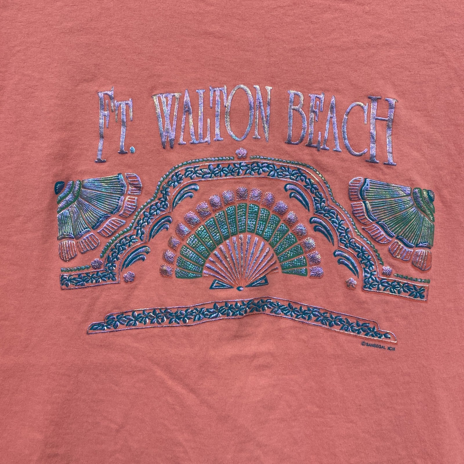 90s　anvil アンヴィル　半袖プリントTシャツ　シングルステッチ　ピンク　XLサイズ