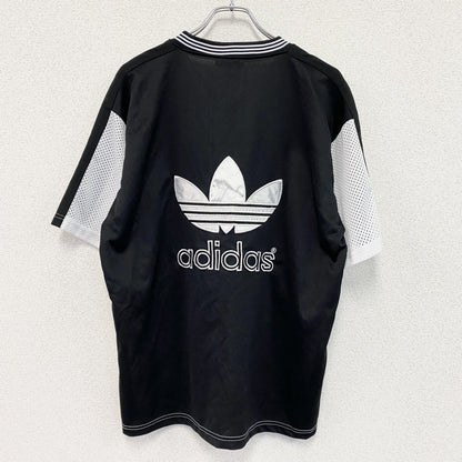 adidas　アディダス　半袖Tシャツ　ゲームシャツ　Vネック　黒　ブラック