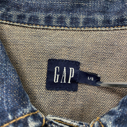 00s　GAP　ギャップ　3rdタイプ　デニムジャケット/Gジャン　ヴィンテージ　インディゴ　Lサイズ
