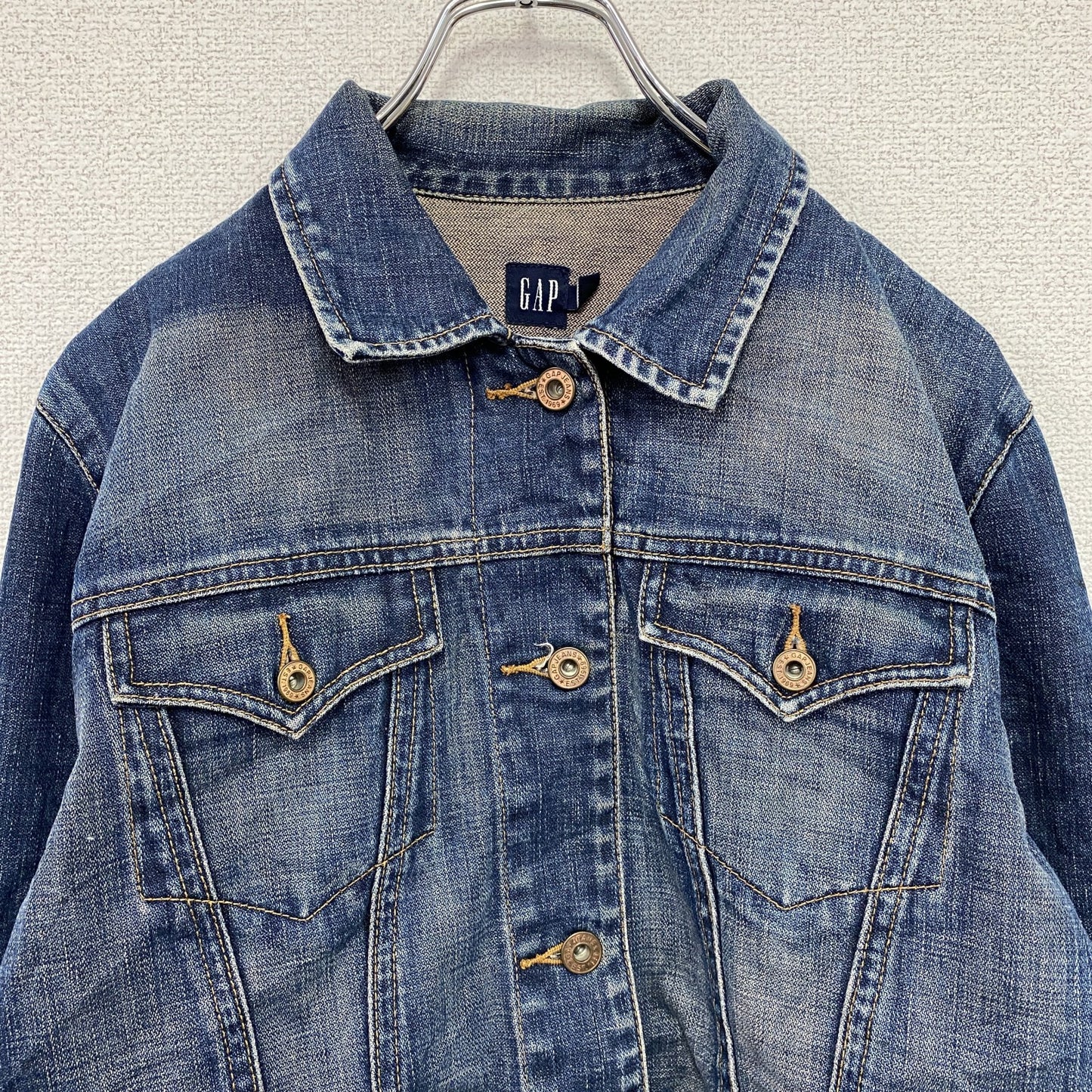 00s　GAP　ギャップ　3rdタイプ　デニムジャケット/Gジャン　ヴィンテージ　インディゴ　Lサイズ