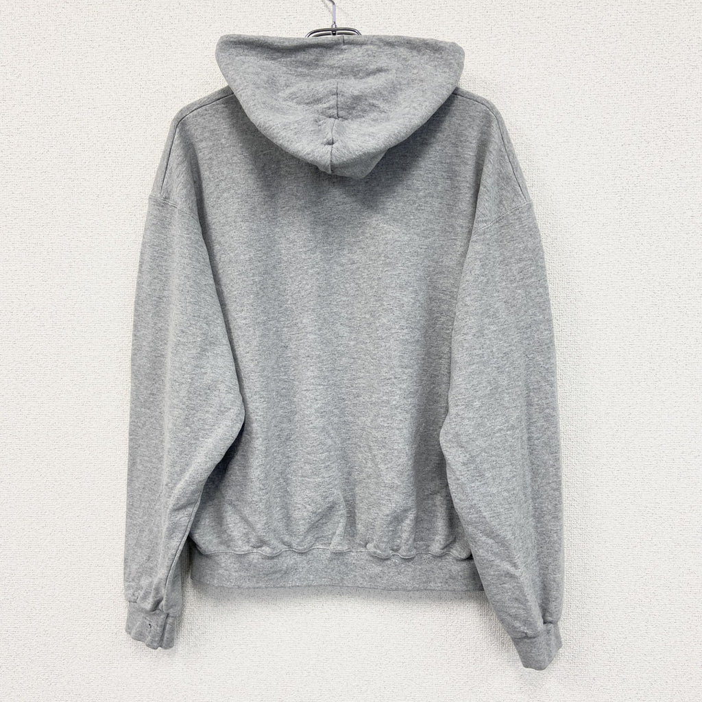 champion　チャンピオン　ロゴ刺繍スウェットパーカー/フーディ　灰色　グレー　XLサイズ