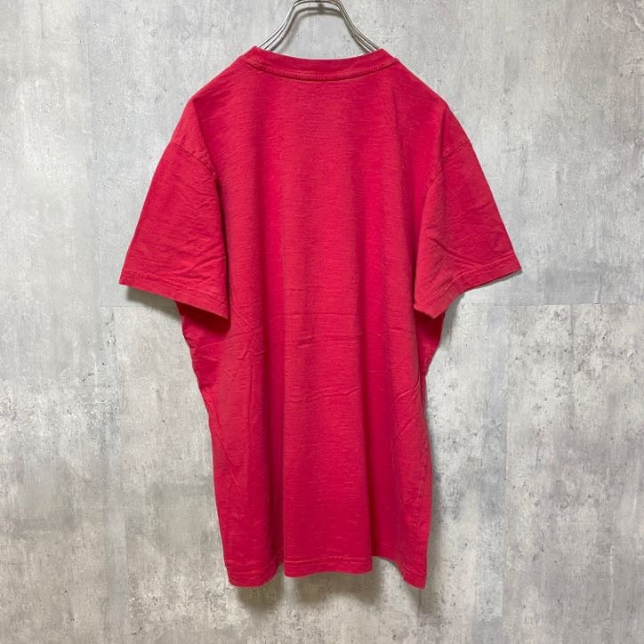 古着 used　GEORGIA BULLDOGS 　アメフト　半袖オフィシャルプリントTシャツ　赤　スポーツ　レトロ　Lサイズ