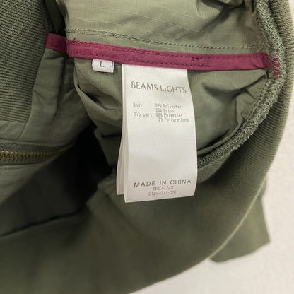 BEAMS LIGHTS　ビームスライツ　小松マテーレ　リップストップブルゾン　緑　グリーン　Lサイズ　