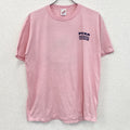 80s～　JERZEES　ジャージーズ　半袖プリントTシャツ　シングルステッチ　ピンク　XLサイズ