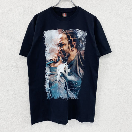 ROCK Yeah　ケンドリック・ラマー　半袖プリントラップTシャツ　黒　ブラック　Lサイズ