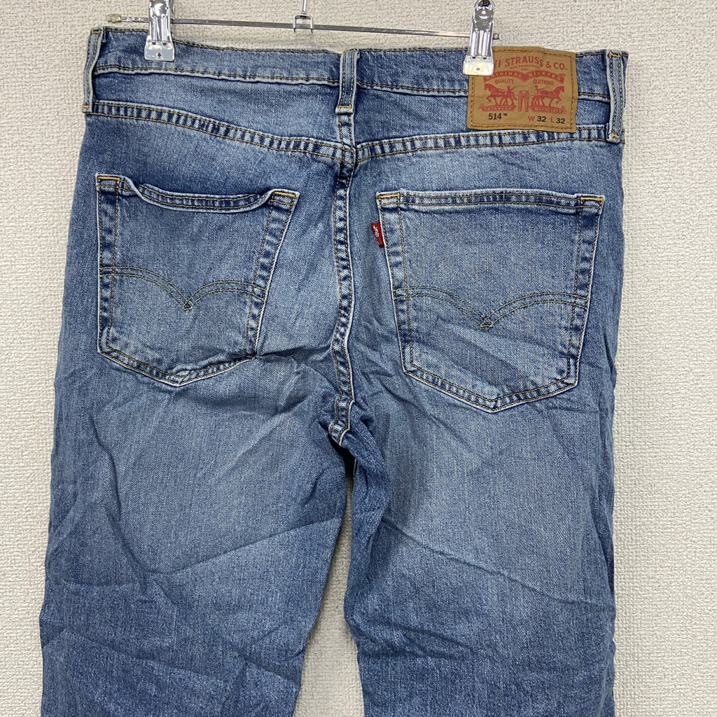 Levi’s　リーバイス　514　デニムパンツ/ジーンズ　ジップフライ　縦落ち　インディゴ　W32サイズ
