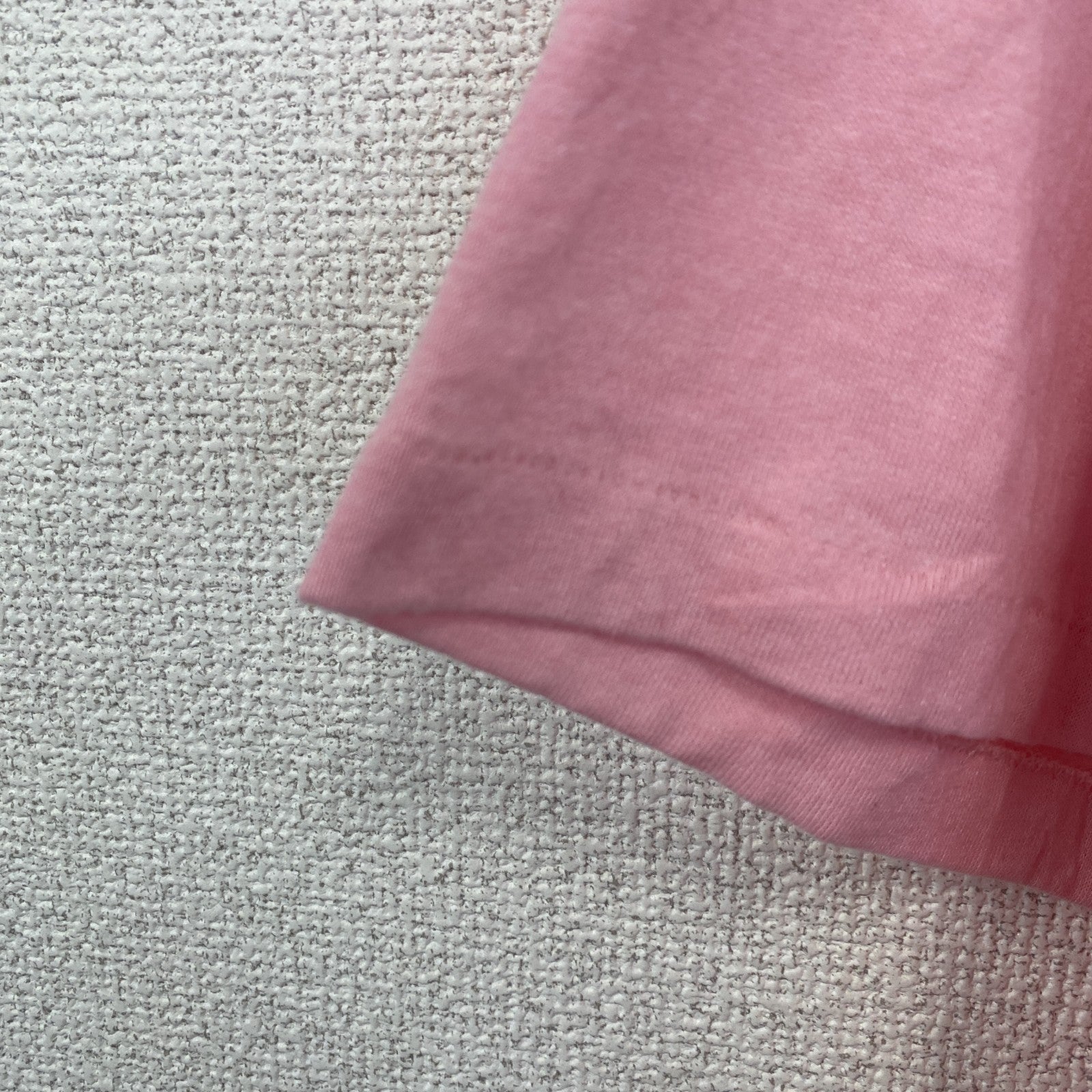 80s～　JERZEES　ジャージーズ　半袖プリントTシャツ　シングルステッチ　ピンク　XLサイズ
